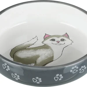 TRIXIE Napf Motiv Katze 0,3 l 15 cm grau/weiß Angebot